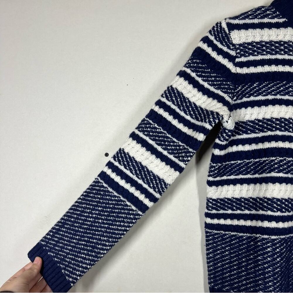 Woolovers Textured Stripe Zip Cardigan 100% Lambswool Size Small - Picture 9 of 14